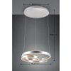 Trio MARNIE Pendant Light LED brushed aluminium, 1-light source