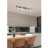 Trio MEDERA Ceiling Light LED black, titanium, 1-light source