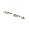 Trio MERTON Pendant Light LED brass, 3-light sources