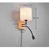 Trio NILAM Wall Light Ecru, 2-light sources