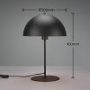 Trio NOLA Table lamp black, 1-light source