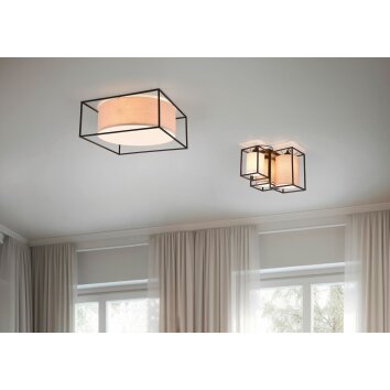 Trio ROSS Ceiling Light black, 3-light sources