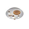 Trio ZODIAC Ceiling Light LED brushed aluminium, gold, 1-light source