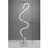 Reality ARGOS Floor Lamp LED chrome, 1-light source