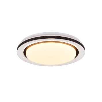 Reality CARTIDA Ceiling Light LED white, 1-light source, Remote control, Colour changer