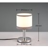 Reality DAVOS Table lamp chrome, 1-light source