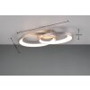 Reality MALAGA Ceiling Light LED matt nickel, 1-light source