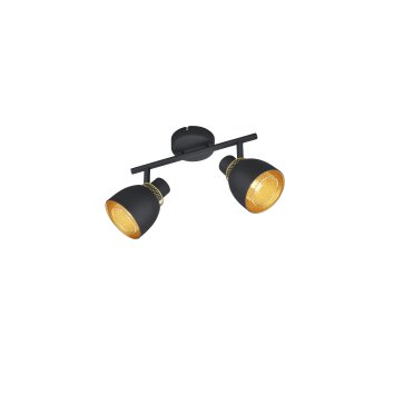 Reality PUNCH Ceiling Light gold, black, 2-light sources