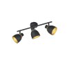Reality PUNCH Ceiling Light gold, black, 3-light sources