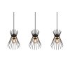 Reality ROD Pendant Light gold, black, 3-light sources