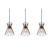 Reality ROD Pendant Light gold, black, 3-light sources