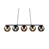 Reality SHELDON Pendant Light black, 5-light sources