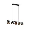 Reality SHELDON Pendant Light black, 5-light sources