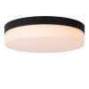 Lucide BISKIT Ceiling Light LED black, 1-light source, Motion sensor