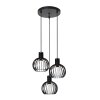 Lucide MIKAELA Pendant Light black, 3-light sources
