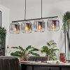 LAUDEN Pendant Light - glass clear, Smoke-coloured, 4-light sources