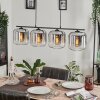 LAUDEN Pendant Light - glass clear, Smoke-coloured, 4-light sources