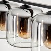 LAUDEN Pendant Light - glass chrome, clear, Smoke-coloured, 4-light sources