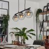 GASTOR Pendant Light clear, Smoke-coloured, 3-light sources