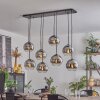 KOYOTO Pendant Light - glass chrome, clear, Smoke-coloured, 8-light sources
