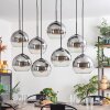 KOYOTO Pendant Light - glass clear, Smoke-coloured, 8-light sources