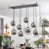 KOYOTO Pendant Light - glass chrome, Smoke-coloured, 8-light sources