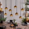 KOYOTO Pendant Light - glass gold, clear, 8-light sources