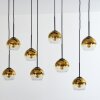 KOYOTO Pendant Light - glass gold, clear, 8-light sources