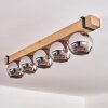 MONTGOMERY Ceiling Light - glass Ecru, black, 5-light sources