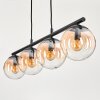 GASTOR Pendant Light Amber, clear, 4-light sources