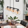 GASTOR Pendant Light Amber, clear, 4-light sources