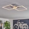 OBO Ceiling Light LED titanium, 1-light source