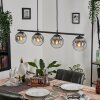 GASTOR Pendant Light clear, Smoke-coloured, 4-light sources