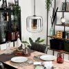 LAUDEN Pendant Light clear, Smoke-coloured, 1-light source