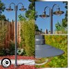 ELIMA Lamp Post anthracite, 2-light sources