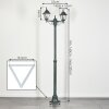 NAOFE Lamp Post green, black, 2-light sources