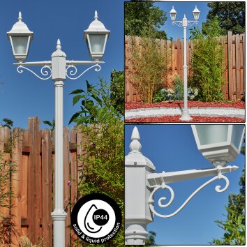 NAOFE Lamp Post white, 2-light sources