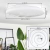 ESGOS Ceiling Light LED white, 1-light source, Remote control