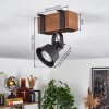 SAFARI Ceiling Light dark brown, black, 1-light source