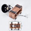 SAFARI Ceiling Light dark brown, black, 1-light source