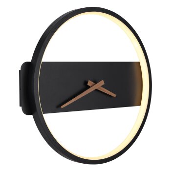 Globo UHR wall lamp LED black, 1-light source