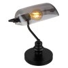Globo ANTIQUE banker lamp black, 1-light source