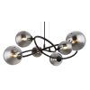 Globo RIHA Pendant Light LED black, 6-light sources