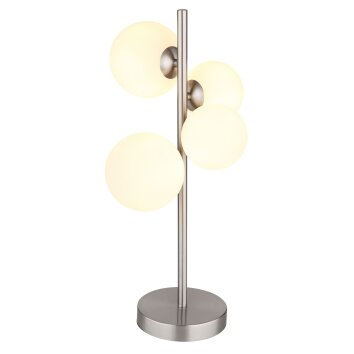 Globo RIHA Table lamp LED matt nickel, 4-light sources