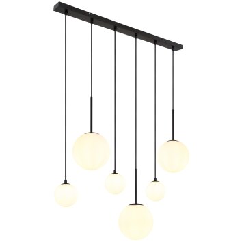 Globo HALLIE Pendant Light black, 6-light sources
