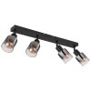 Globo HUBERTUS Ceiling Light black, 4-light sources