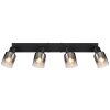 Globo HUBERTUS Ceiling Light black, 4-light sources