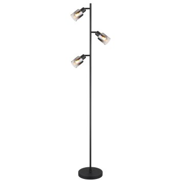 Globo HUBERTUS Floor Lamp black, 3-light sources