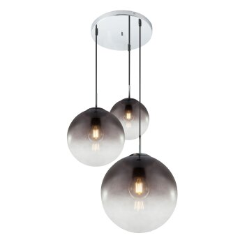 Globo VARUS Pendant Light matt nickel, 3-light sources