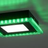 Leuchten-Direkt ACRI Ceiling Light LED black, 2-light sources, Remote control